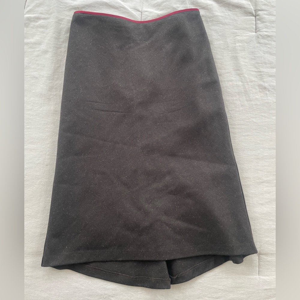 Sisley brown wool skirt